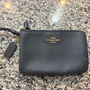 Small Double Zip Coach Clutch